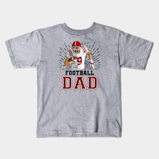 Football Dad // Retro Football Player Kids T-Shirt